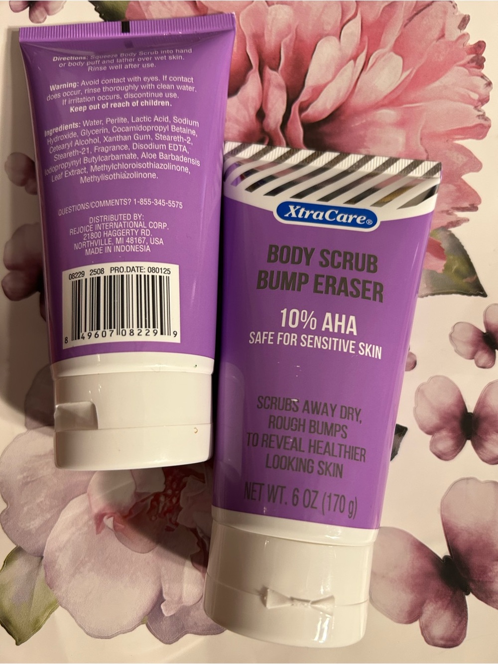 🛍️Purple Body Scrub Bump Eraser - 10% AHA Exfoliant